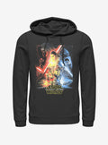 space adventure Episode VII The Force Awakens Cool Poster Hoodie