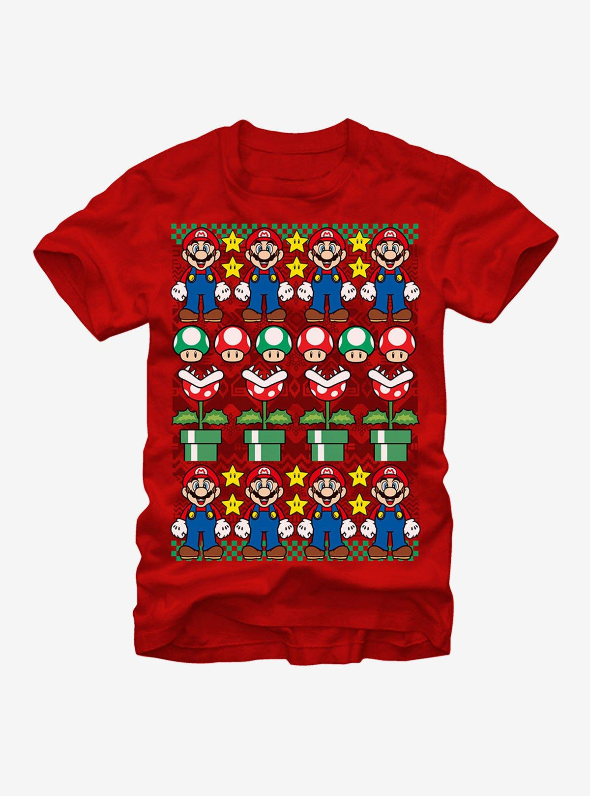 Nintendo Ugly Christmas Sweater retro platform gamer T-Shirt