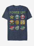 Nintendo retro platform gamer Power Up Bingo T-Shirt