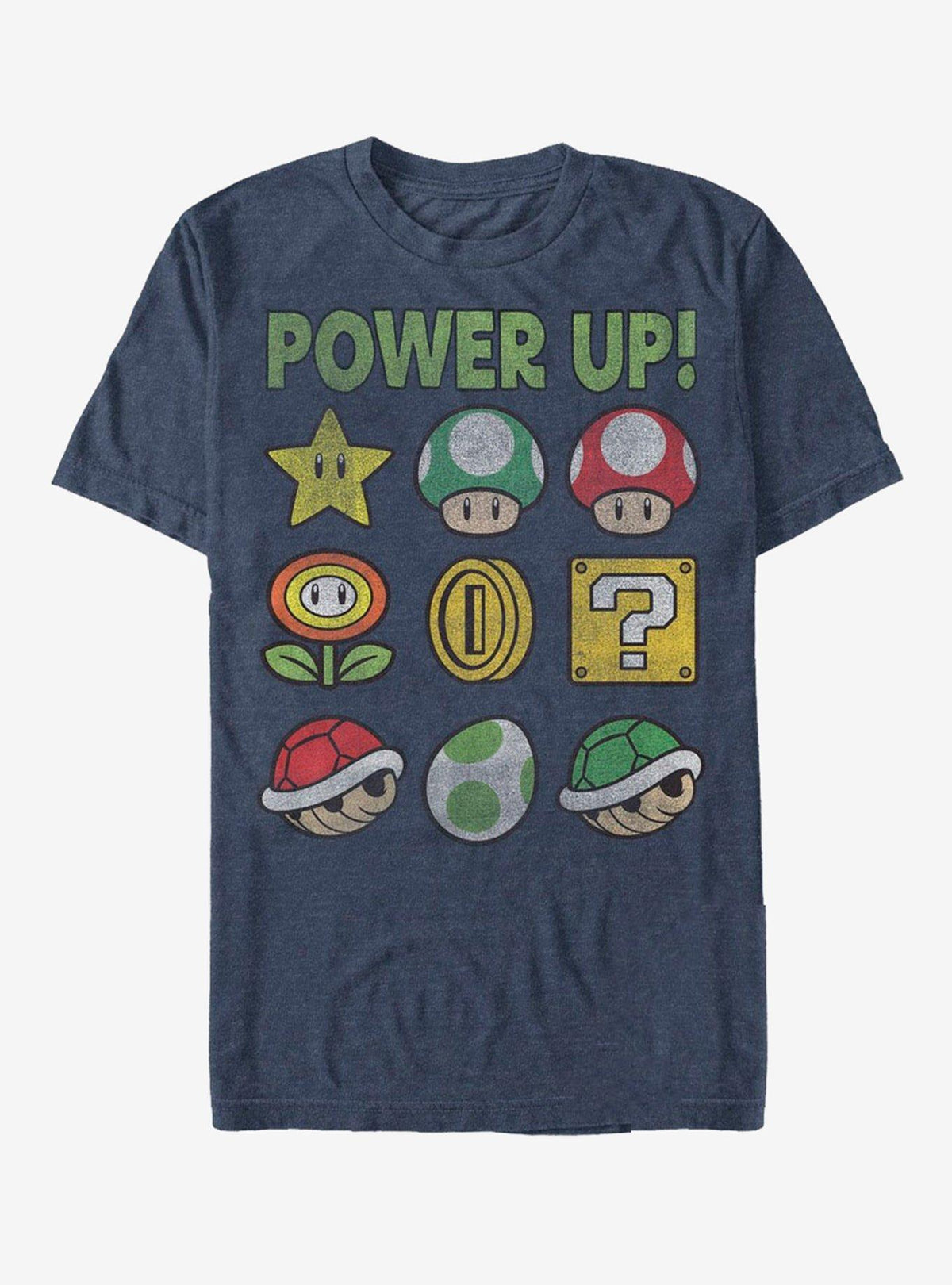 Nintendo retro platform gamer Power Up Bingo T-Shirt