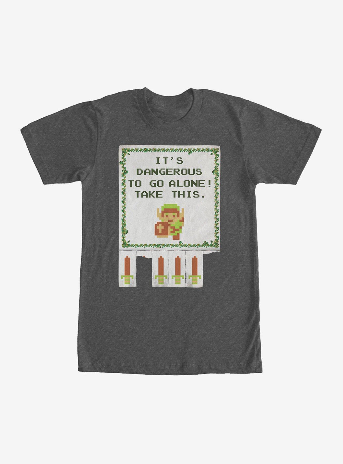Nintendo Legend of Zelda Dangerous to go Alone T Shirt T Shirt Premium Print Funny Quote