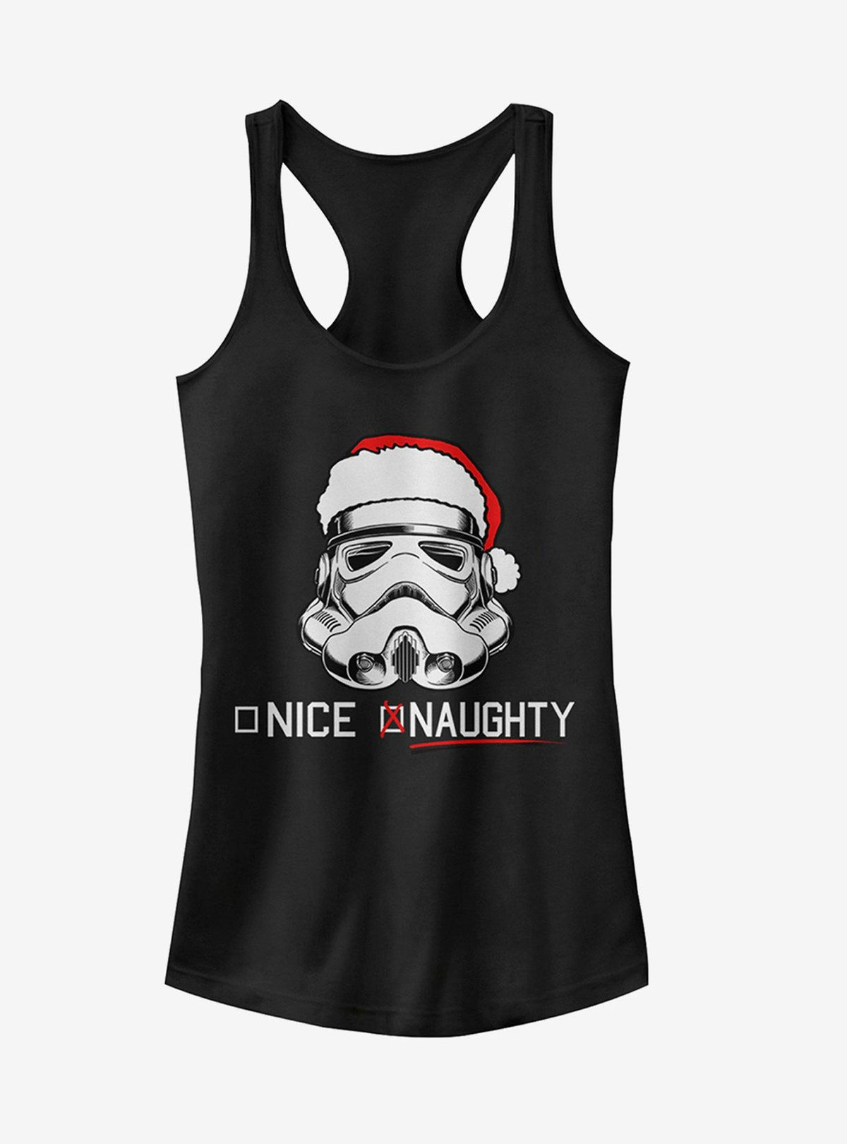 space adventure Christmas Stormtrooper Naughty List Girls T-Shirt