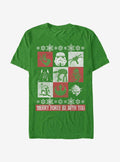 space adventure Christmas Panels T-Shirt