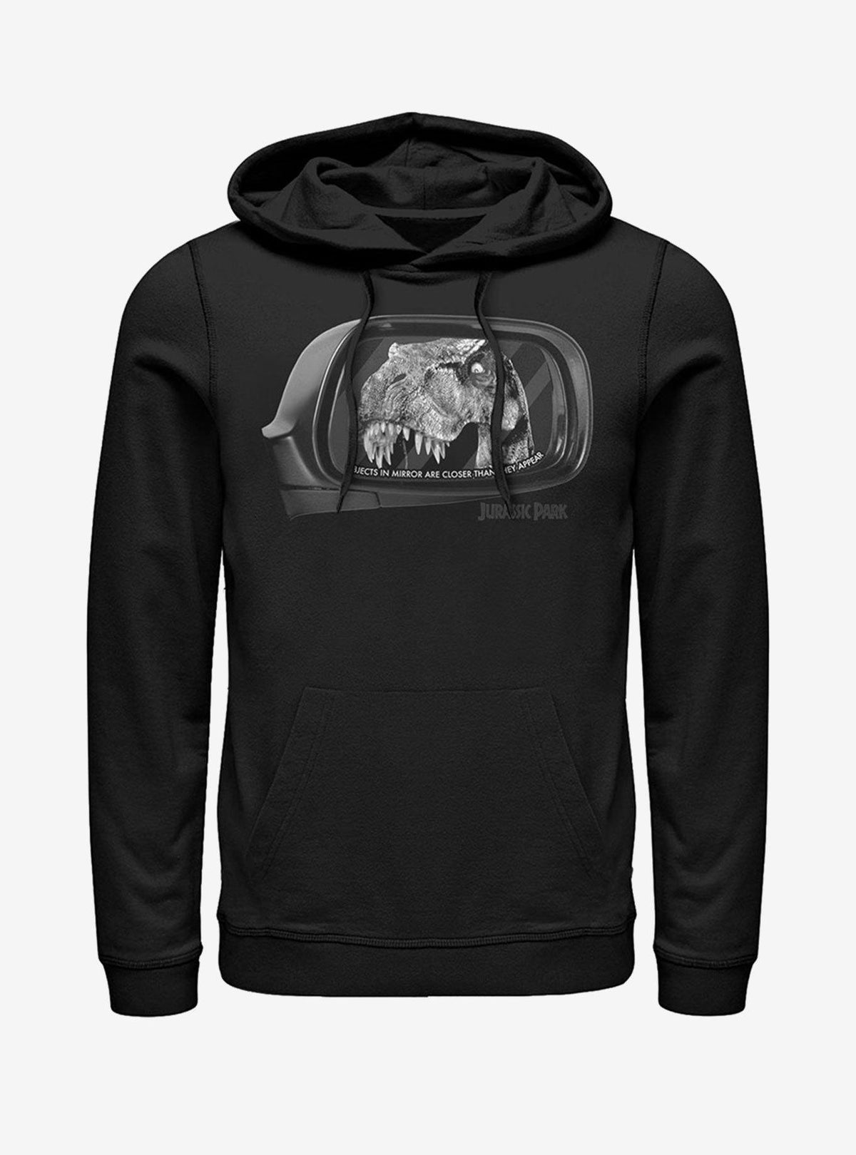 T Rex in Rearview Mirror Hoodie