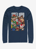 retro platform gamer Super Grouper Long-Sleeve T-Shirt