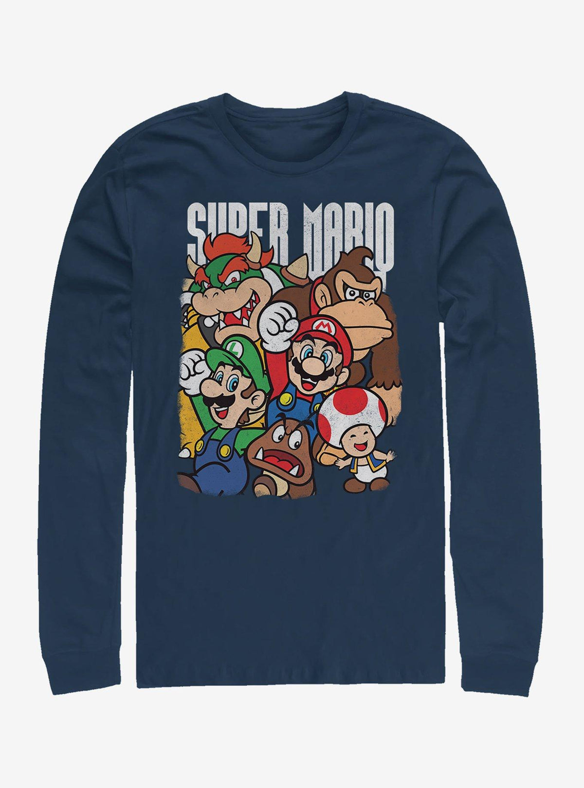 retro platform gamer Super Grouper Long-Sleeve T-Shirt