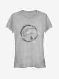 Avengers Endgame Thor Spray Logo Girls Heathered T-Shirt