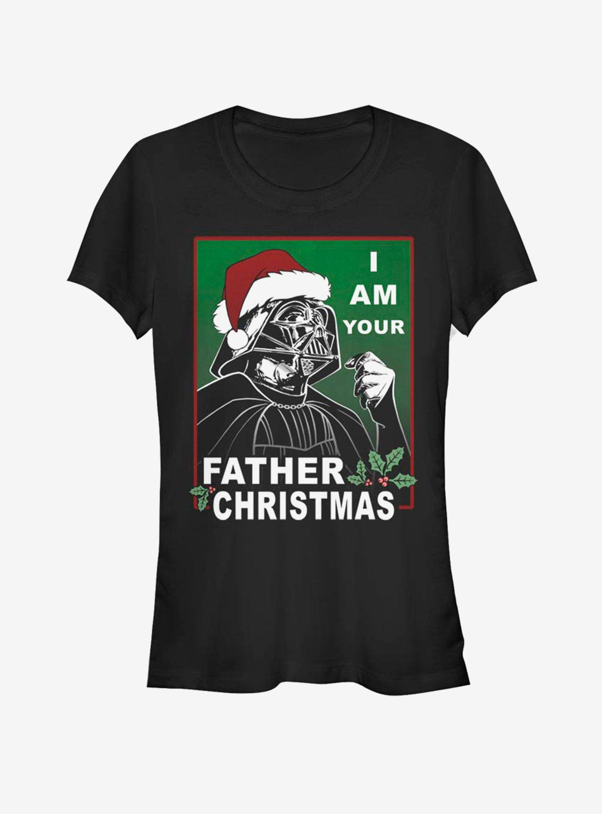 space adventure Santa Vader Father Christmas Girls T-Shirt