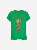 Guardians Of The Galaxy Christmas Groot Greetings From Aunt Girls T-Shirt