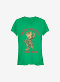 Guardians Of The Galaxy Christmas Groot Greetings From Mom Girls T-Shirt