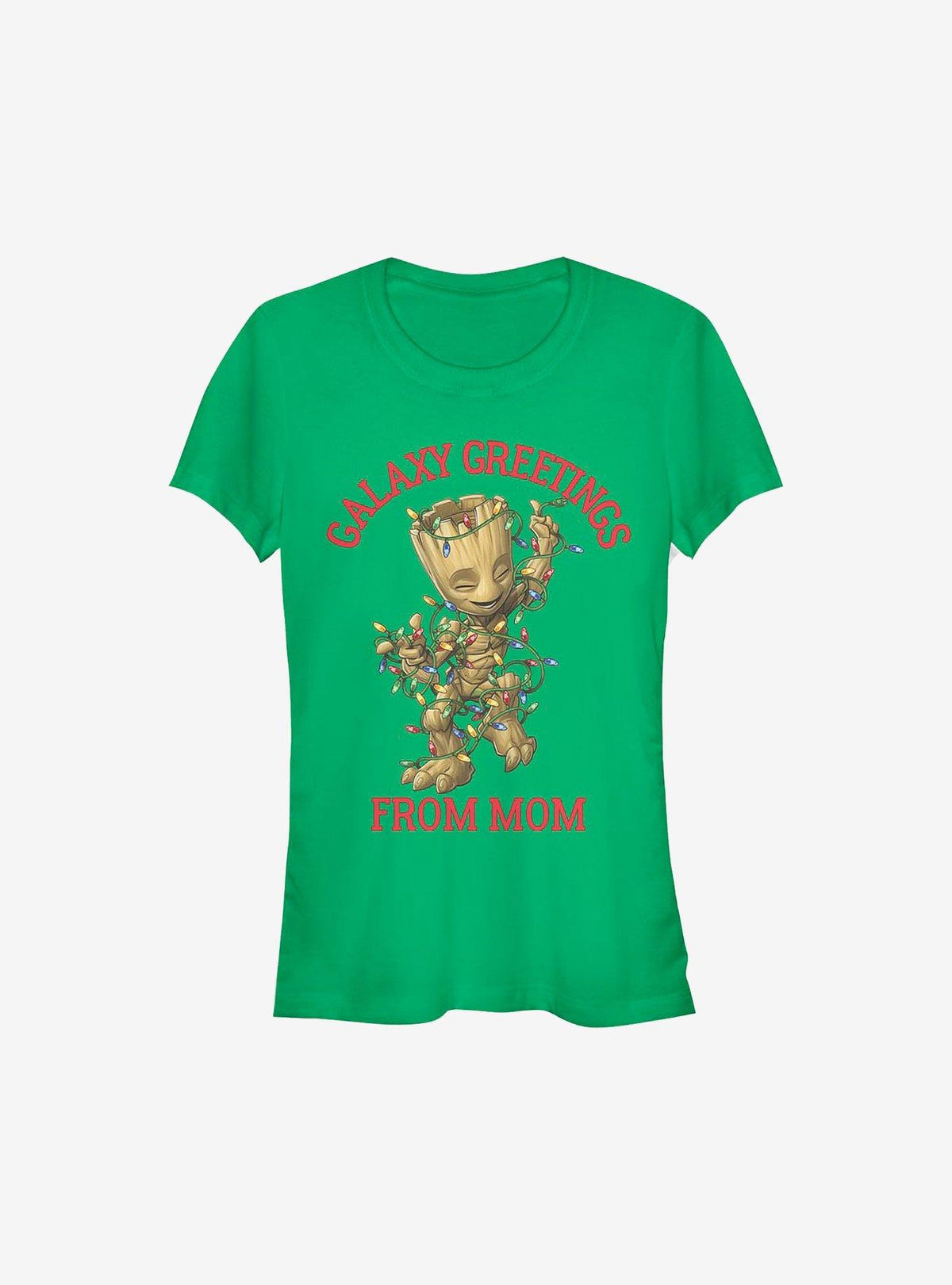 Guardians Of The Galaxy Christmas Groot Greetings From Mom Girls T-Shirt