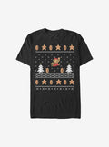 retro platform gamer Christmas Pattern Sweater T-Shirt