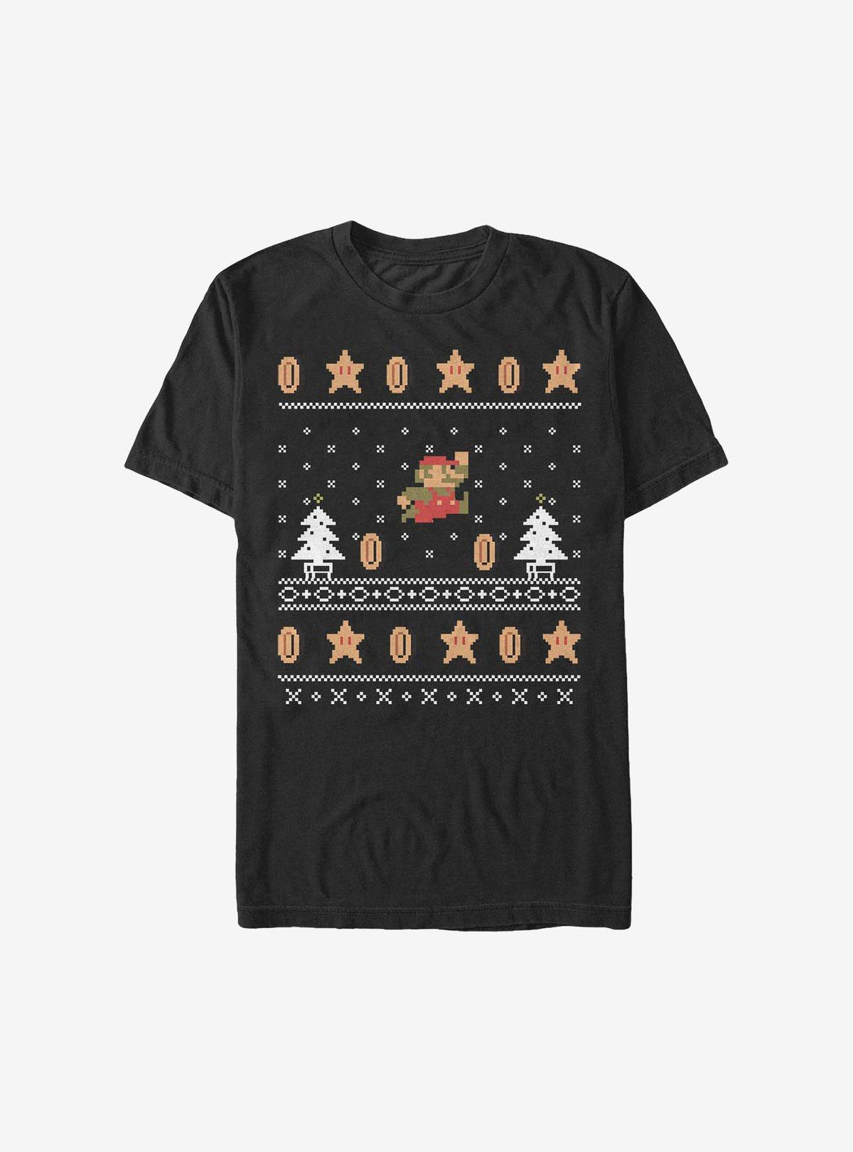retro platform gamer Christmas Pattern Sweater T-Shirt