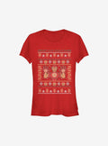 Iron Man Christmas Pattern Girls T-Shirt