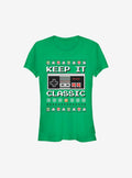 Nintendo Keep It Classic Controller Christmas Girls T-Shirt