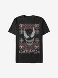 Venom Face Christmas Pattern Sweater T-Shirt
