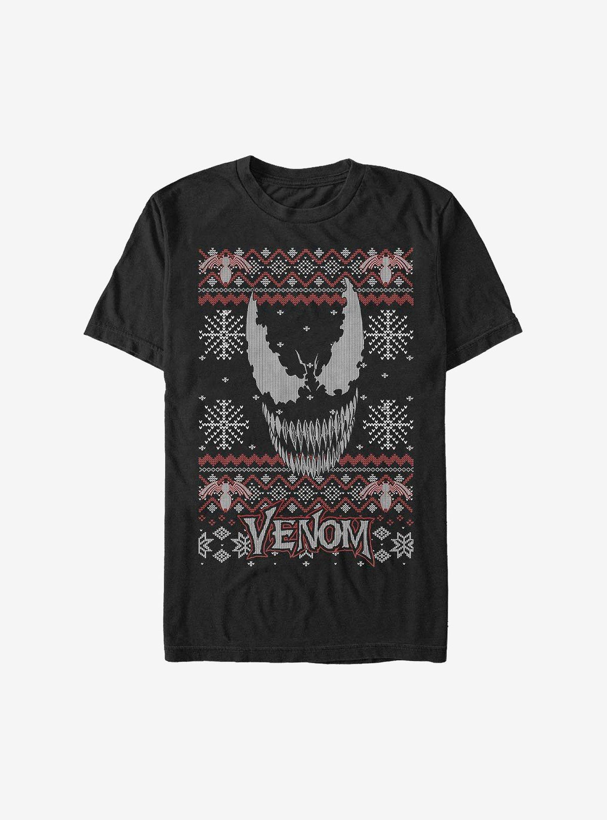 Venom Face Christmas Pattern Sweater T-Shirt