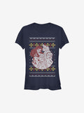 Princesses Group Christmas Print Girls T-Shirt