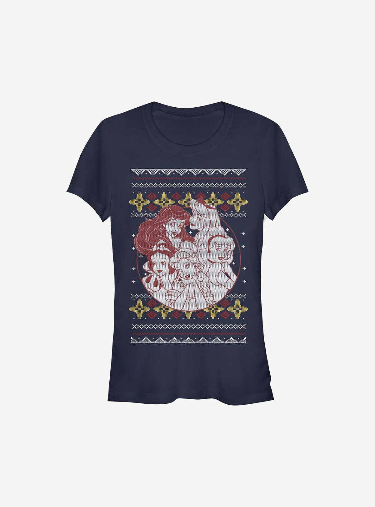 Princesses Group Christmas Print Girls T-Shirt