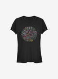 space adventure Linear Christmas Girls T-Shirt