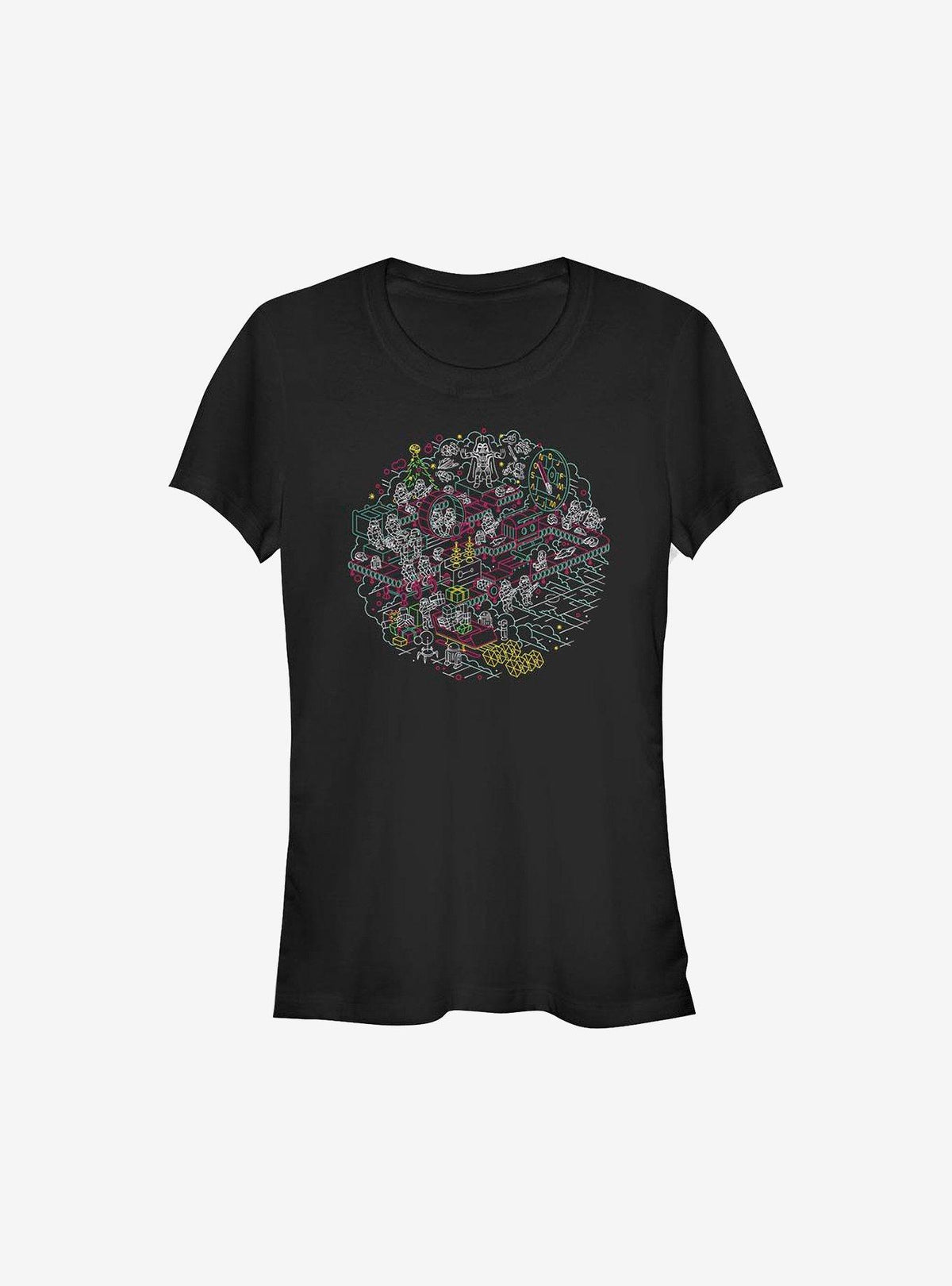 space adventure Linear Christmas Girls T-Shirt