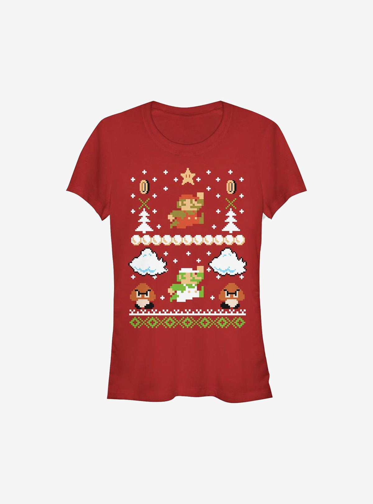 retro platform gamer Christmas Game Girls T-Shirt