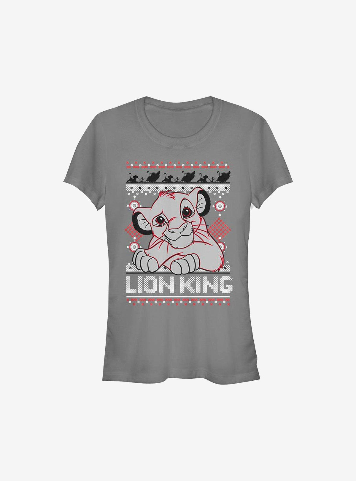 The Lion King Simba Christmas Pattern Girls T-Shirt
