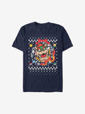 retro platform gamer Bowser Wreath Christmas Sweater T-Shirt