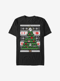 space adventure Galactic Tree Christmas Pattern T-Shirt