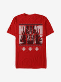 space adventure Humbug Vader Christmas Pattern T-Shirt