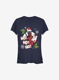 masked antihero Naughty List Christmas Girls T-Shirt