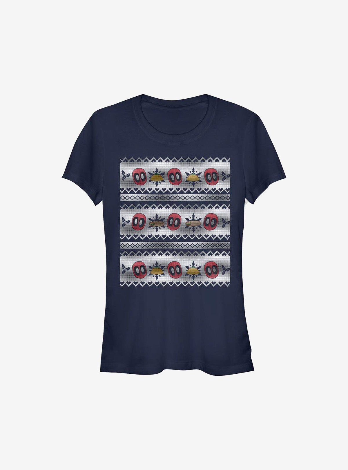 masked antihero Christmas Pattern Sweater Girls T-Shirt