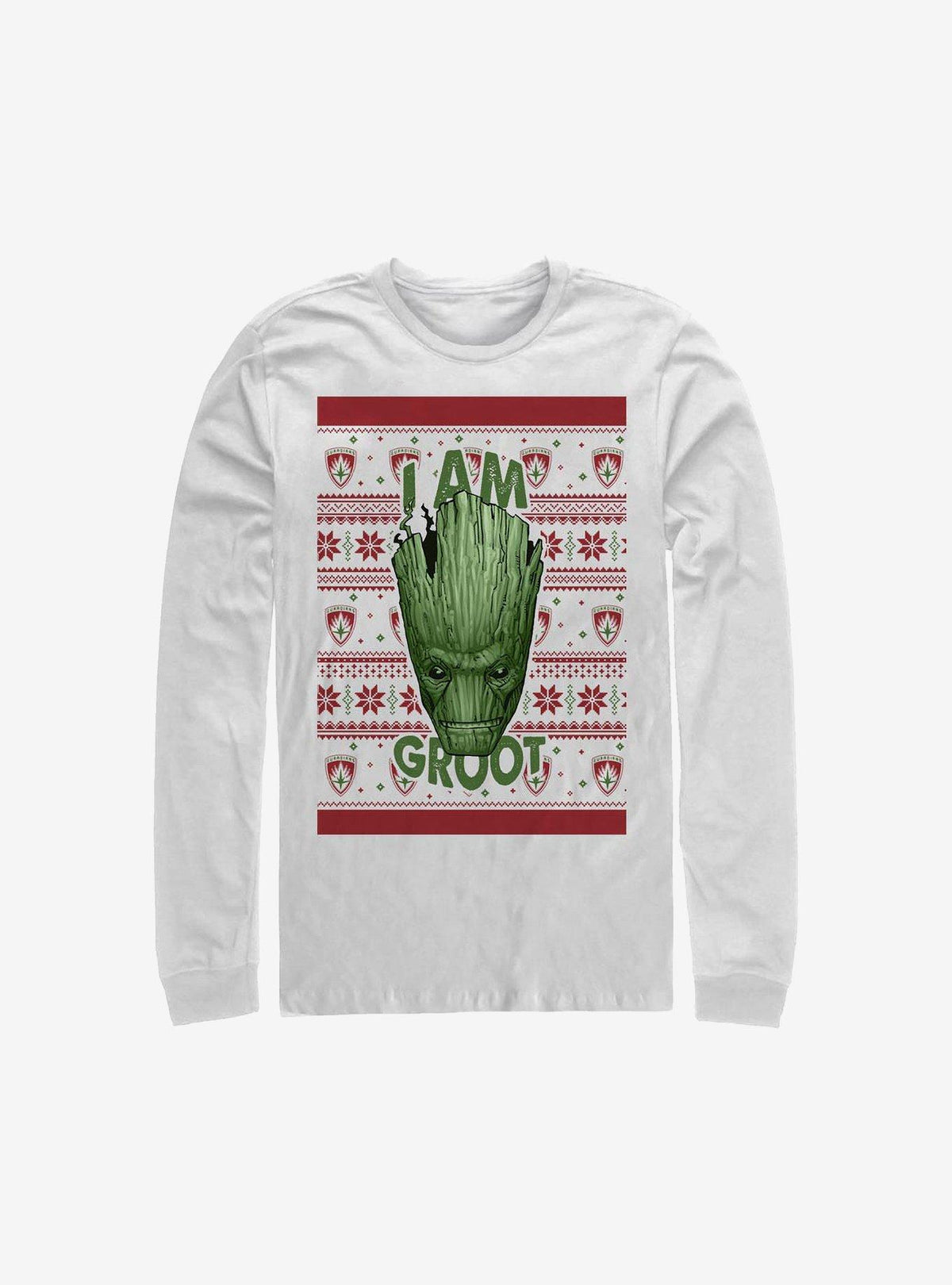 Guardians Of The Galaxy Groot Christmas Long-Sleeve T-Shirt