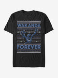 Black Panther Wakanda Forever Ugly Christmas T-Shirt 3