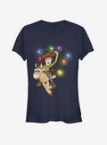 Toy Story Woody Christmas Light Lasso Girls T-Shirt
