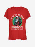 masked antihero Coming To Town Christmas Girls T-Shirt