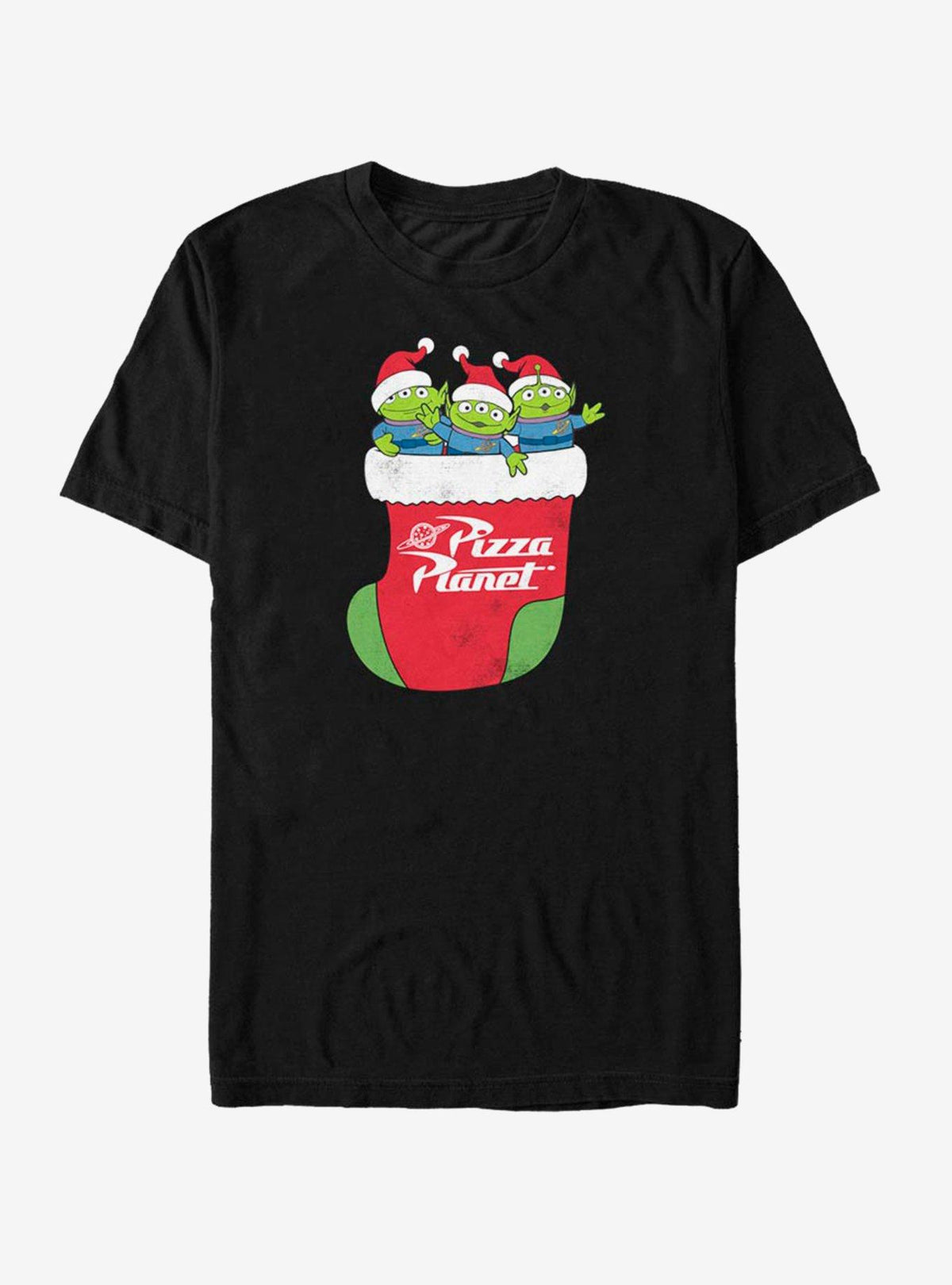 Toy Story Pizza Planet Alien Christmas Stocking T-Shirt