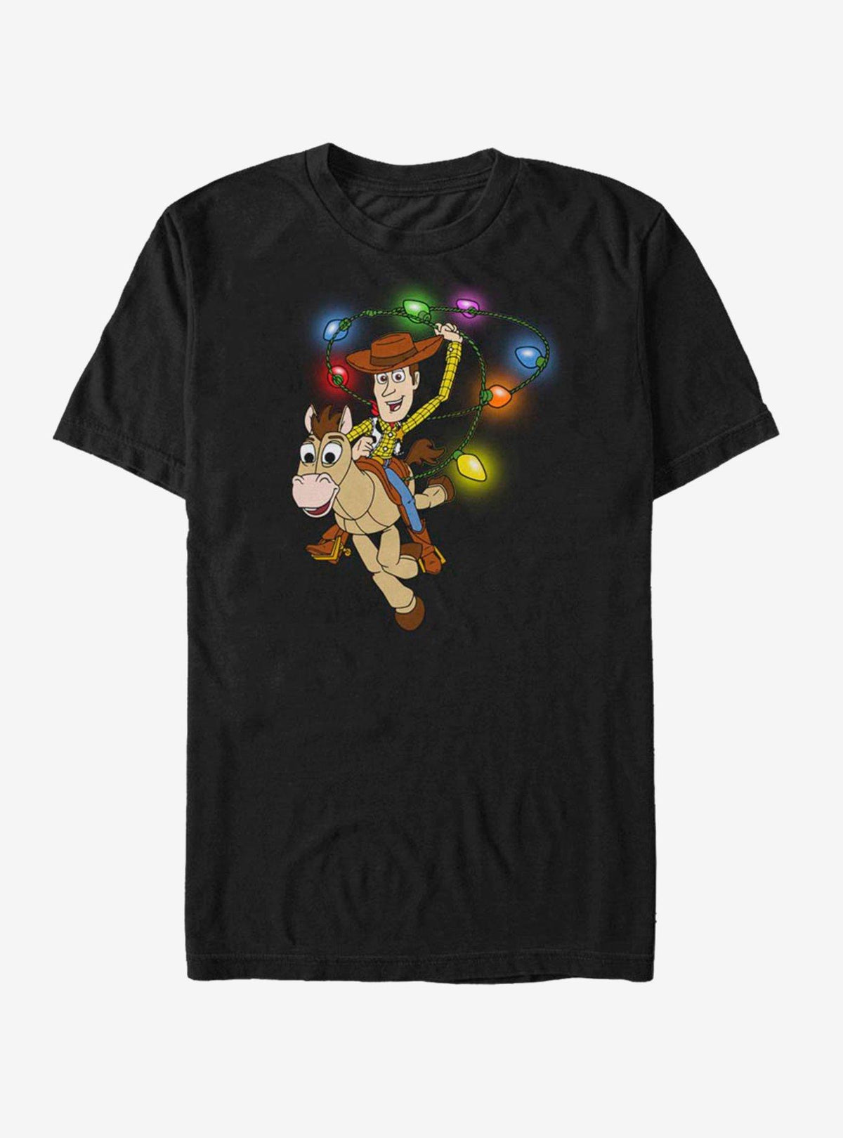 Toy Story Woody Christmas Light Lasso T-Shirt 2