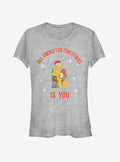 space adventure C-3PO Santa Ewok Christmas Is You Girls T-Shirt