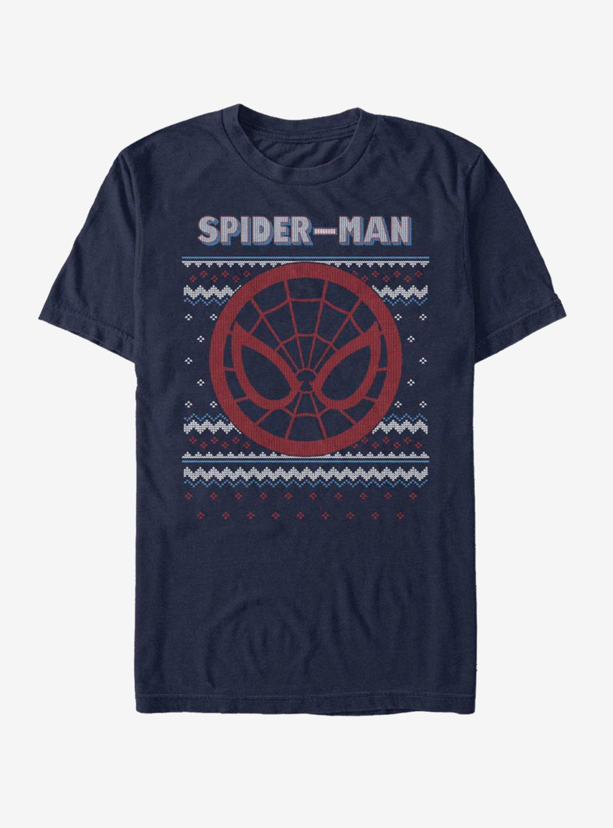 web hero Spidey Face Ugly Christmas T-Shirt