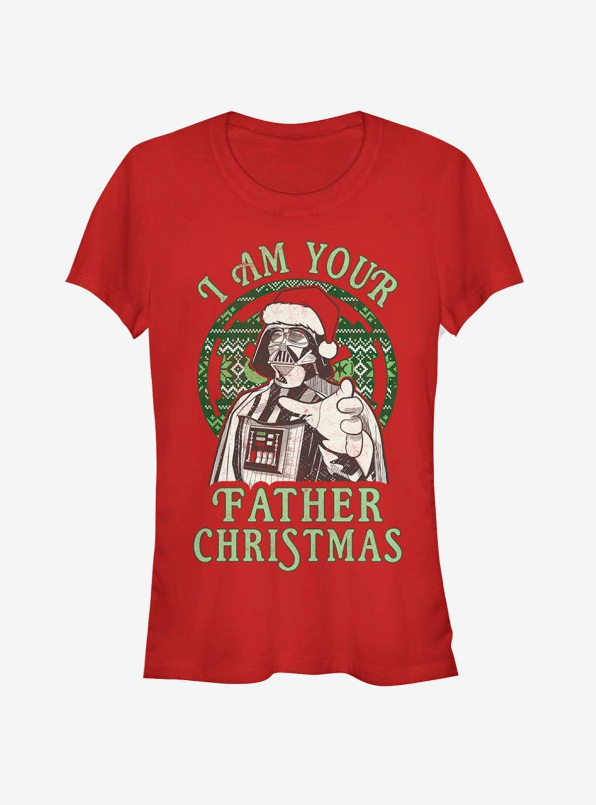 space adventure Santa Vader I Am Your Father Christmas Girls T-Shirt