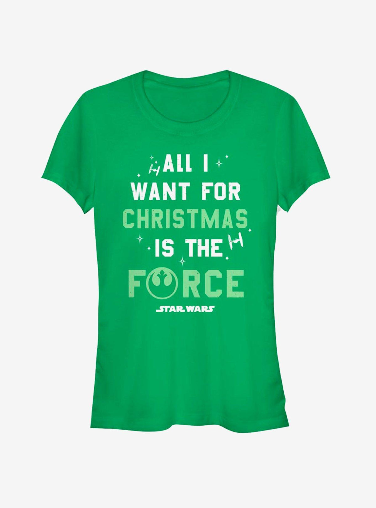 space adventure Want the Force Christmas Girls T-Shirt