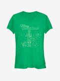 space adventure R2-D2 C-3PO BB-8 Merry Christmas T-Shirt