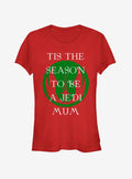 space adventure Jedi Mum Christmas Girls T-Shirt
