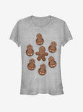 space adventure Gingerman Porg Christmas Cookies Girls T-Shirt 2