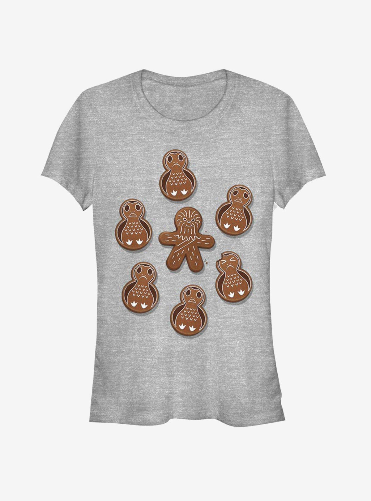 space adventure Gingerman Porg Christmas Cookies Girls T-Shirt 2