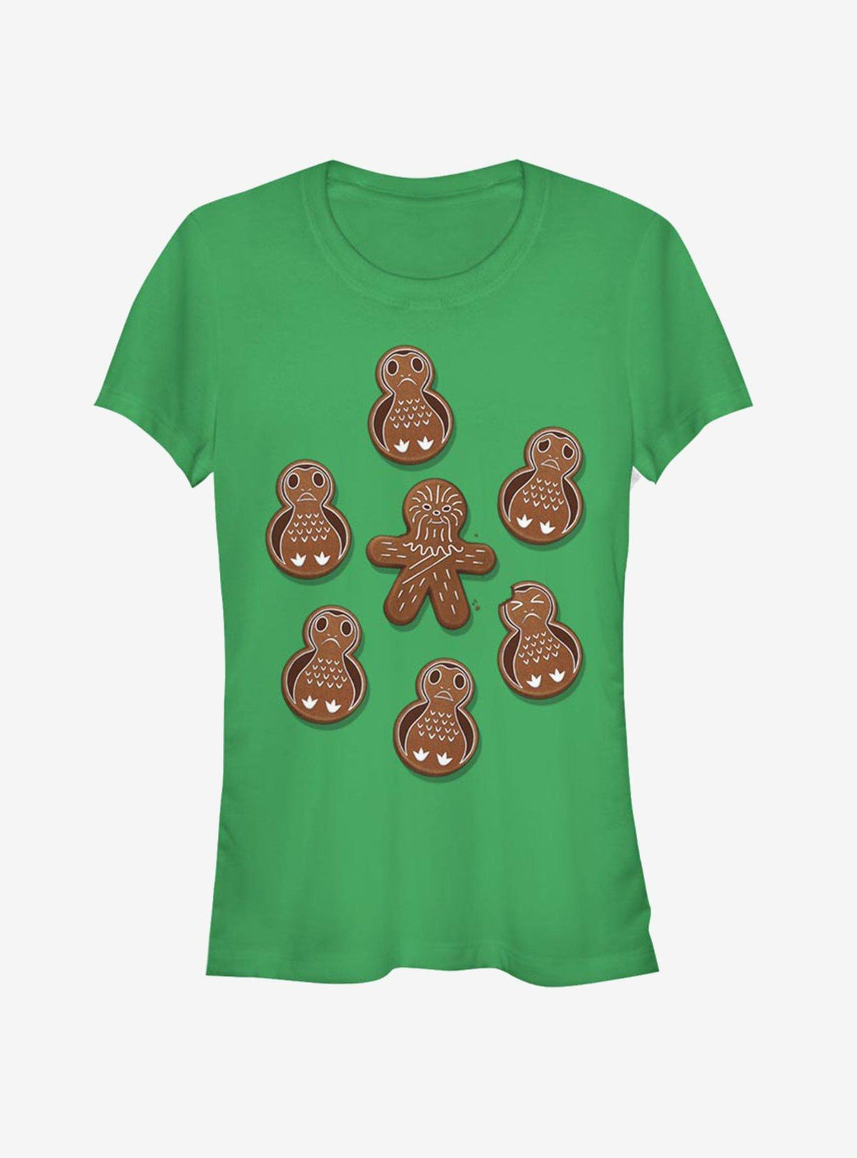 space adventure Gingerman Porg Christmas Cookies Girls T-Shirt
