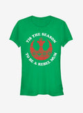 space adventure Rebel Mum Christmas Girls T-Shirt
