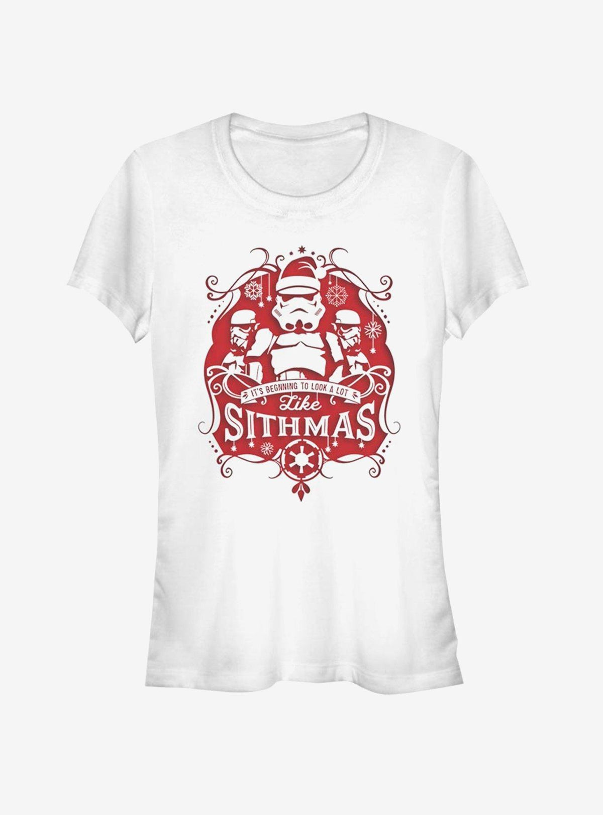 space adventure Santa Storm Trooper Sithmas Christmas Girls T-Shirt