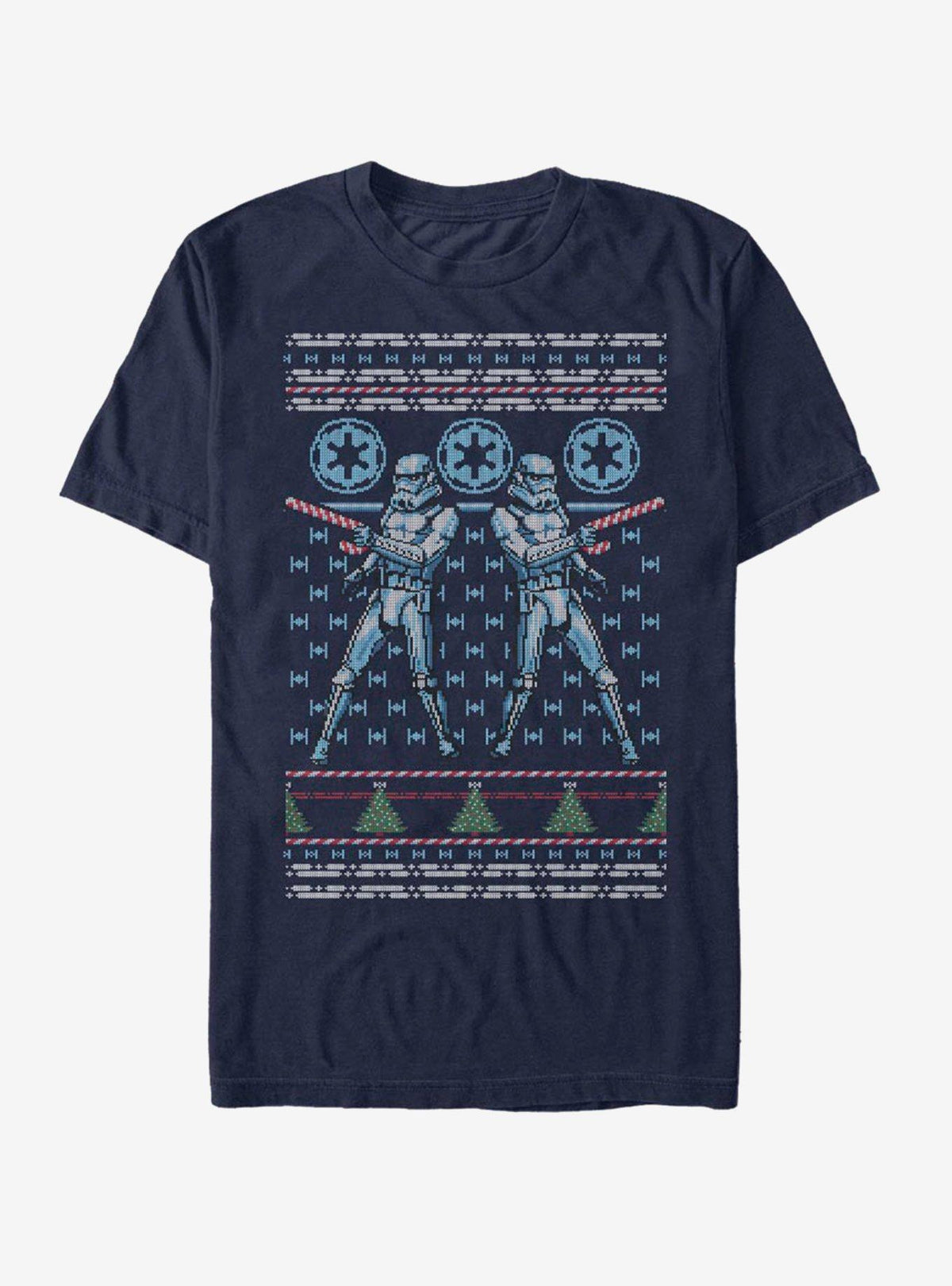 space adventure Storm Trooper Candy Cane Ugly Christmas T-Shirt